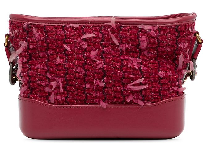 Chanel Rosso Piccolo Tweed Gabrielle Hobo - vista 3