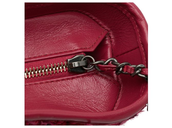 Chanel Rosso Piccolo Tweed Gabrielle Hobo - vista 9