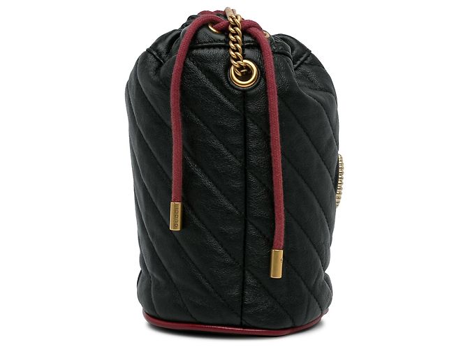 Gucci Mini Torcia Nera GG Marmont 2.0 Borsa da viaggio Nero - vista 3