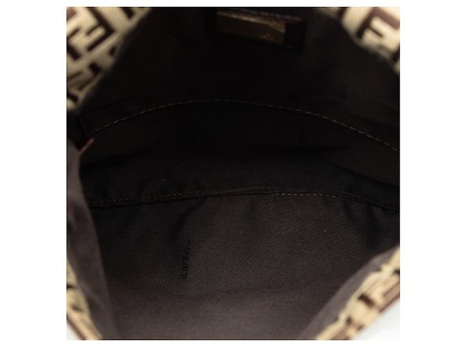 Borsa a tracolla Zucchino marrone di Fendi - vista 5