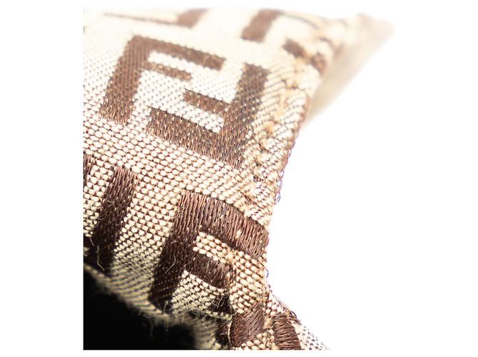 Borsa a tracolla Zucchino marrone di Fendi - vista 9