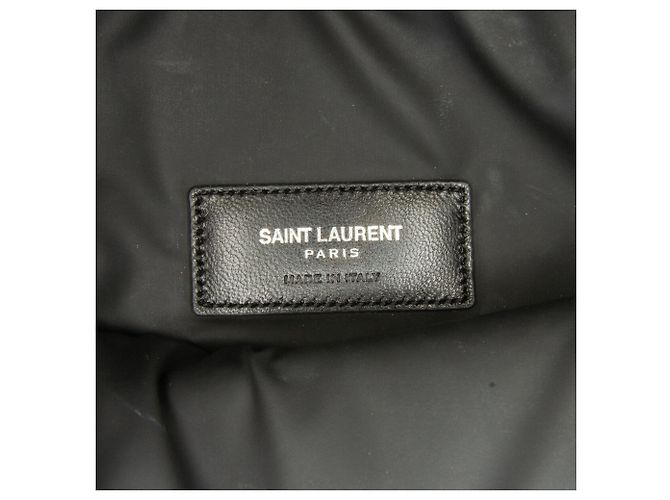 Pochette da spiaggia nera con zip Saint Laurent Nero - vista 7