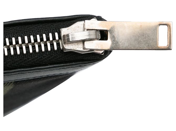 Pochette da spiaggia nera con zip Saint Laurent Nero - vista 9