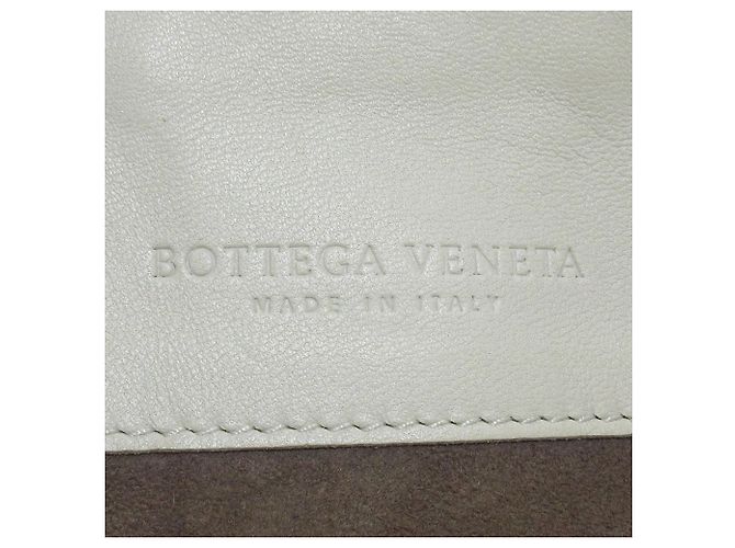 Borsa a tracolla con patta intrecciata bianca di Bottega Veneta Bianco - vista 6