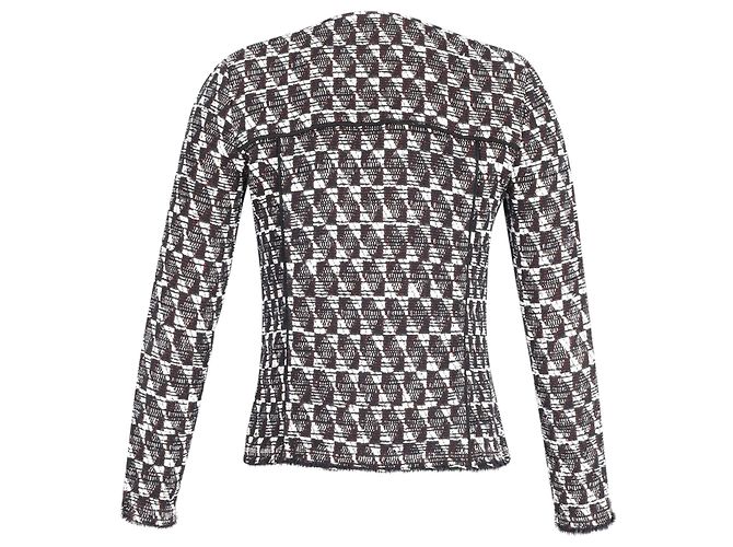 Chaqueta Iro Kamber Tweed de algodón blanco y negro - vista 3