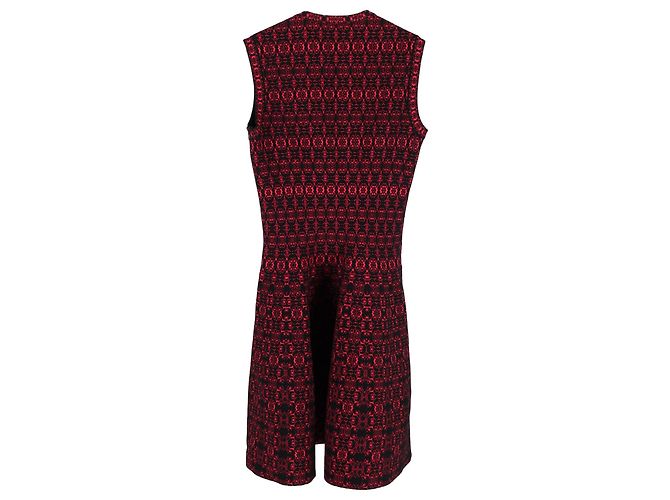 Vestido de punto Alaïa Rose Alhambra de viscosa rosa - vista 2