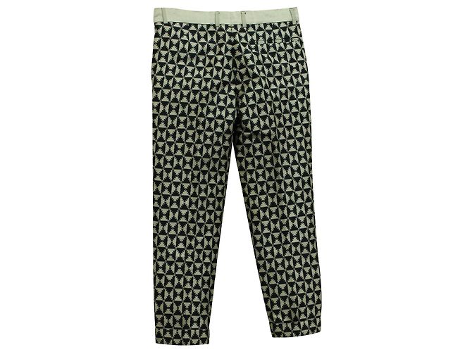 Leggings estampados de corte slim de algodón blanco y negro de Haider Ackermann Impresión de pitón - vista 2
