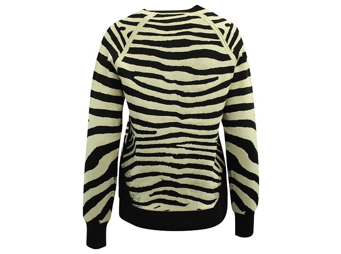 A.L.C EIN.l.C. Rizzou-Strickpullover mit Zebramuster aus mehrfarbiger Viskose  Mehrfarben - Ansicht 3
