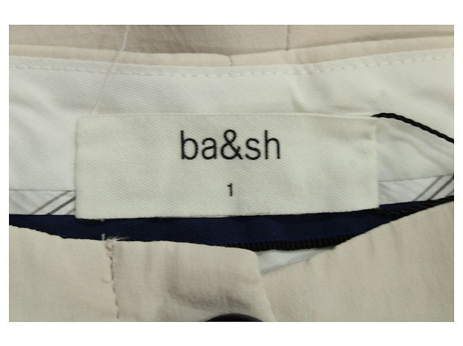 Pantalón ancho de algodón nude de Ba&Sh Castaño Carne - vista 3
