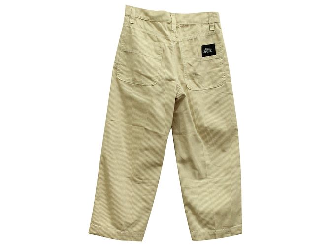 Pantalones a rayas Marc Jacobs en algodón beige Castaño - vista 2