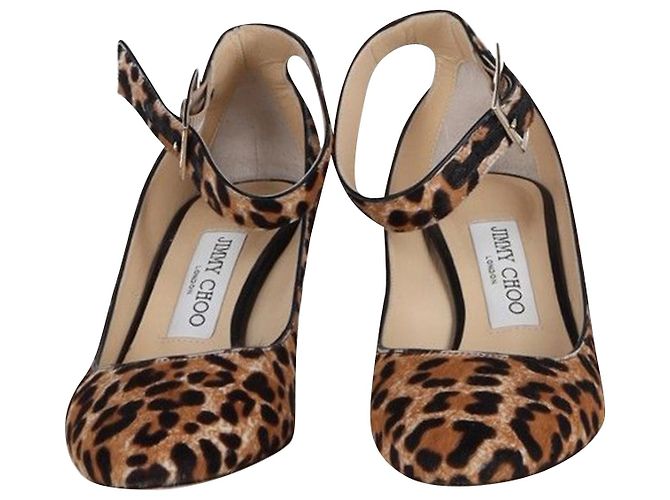 Jimmy Choo Helena 65 Décolleté con stampa leopardata in pelle di vitello - vista 2