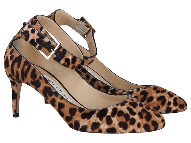 Jimmy Choo Helena 65 Décolleté con stampa leopardata in pelle di vitello - vista 3