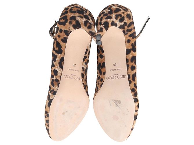 Jimmy Choo Helena 65 Décolleté con stampa leopardata in pelle di vitello - vista 6