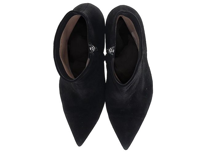 Stivaletti a punta Gianvito Rossi in camoscio nero - vista 6