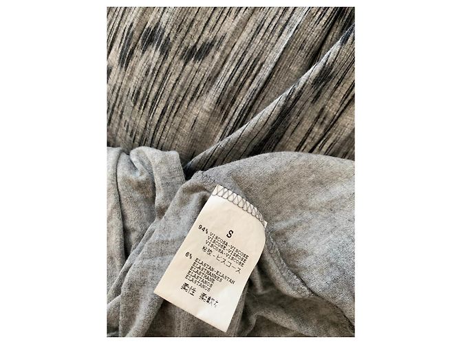 Gas Midi Kleid Grau aus Viskose - Ansicht 5
