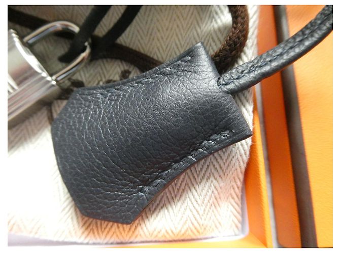 Hermès campanella, cerniera e lucchetto Hermes nuovi per borsa Hermes, scatola e sacchetto antipolvere. Nero - vista 2