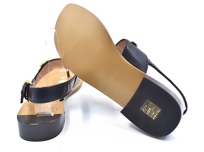 Sandali Gucci Horsebit in pelle nera 38 Nero - vista 4
