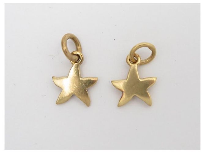 muito 2 PINGENTES DODO POMELLATO STAR STELLINA EM OURO AMARELO 18K COLLIE Dourado - vista 2