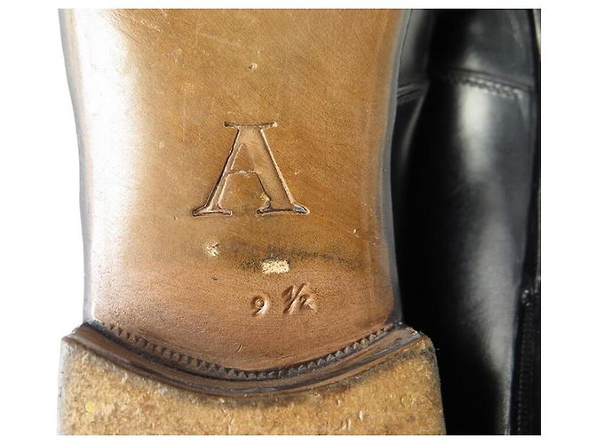 SCARPE AUBERCY 3 garofani 9.5 43.5 SCARPE DERBY . IN PELLE NERA Nero - vista 7