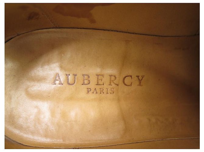 SCARPE AUBERCY 3 garofani 9.5 43.5 SCARPE DERBY . IN PELLE NERA Nero - vista 8