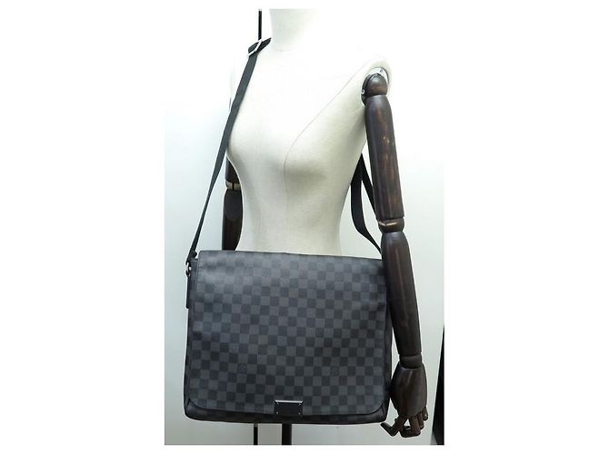 BORSA LOUIS VUITTON DISTRICT MESSENGER GM DAMIER IN GRAFITE41271 Borsa Grigio - vista 7