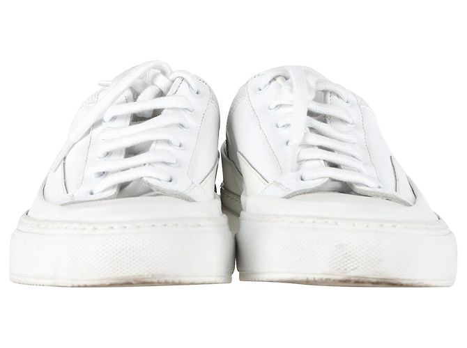 Autre Marque Progetti Comuni Sneaker Achilles Super in Pelle Bianca Bianco - vista 2