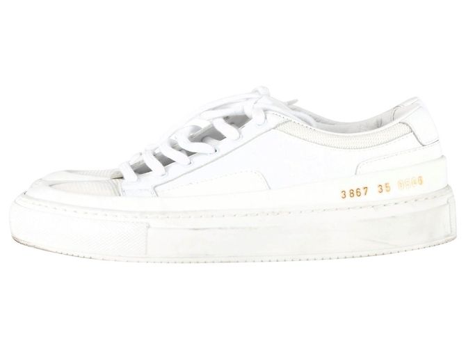 Autre Marque Progetti Comuni Sneaker Achilles Super in Pelle Bianca Bianco - vista 4