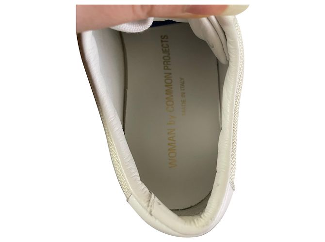 Autre Marque Progetti Comuni Sneaker Achilles Super in Pelle Bianca Bianco - vista 7