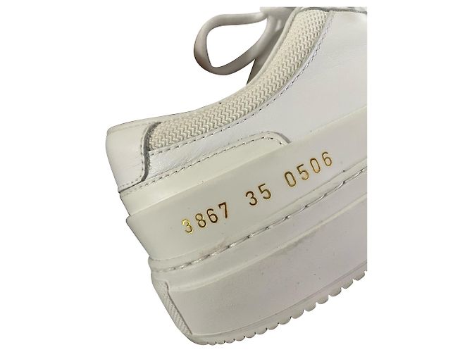 Autre Marque Progetti Comuni Sneaker Achilles Super in Pelle Bianca Bianco - vista 8