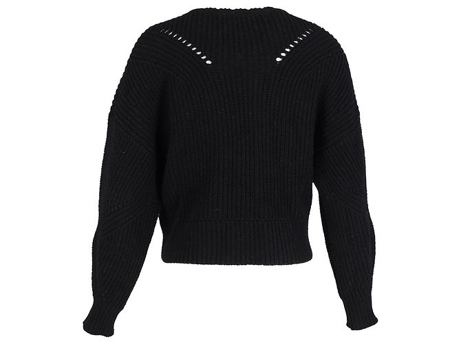 Jersey Isabel Marant Black Laley de algodón negro - vista 3