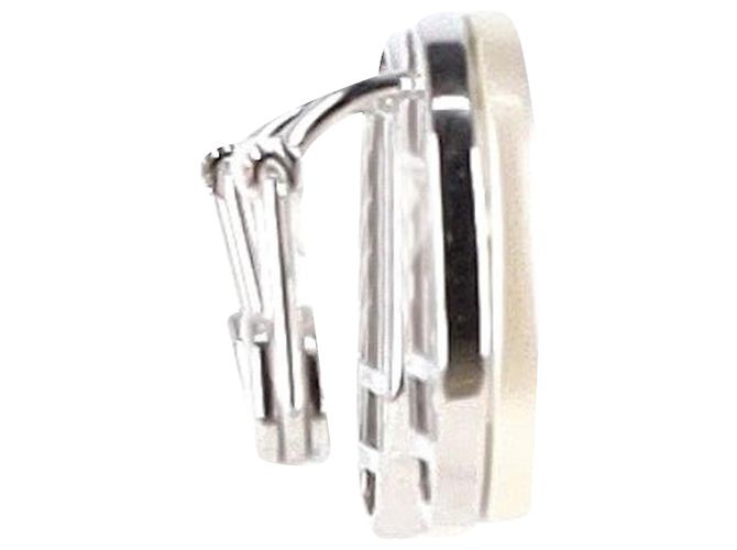 Orecchini a clip Christian Dior in argento sterling Metallico - vista 2