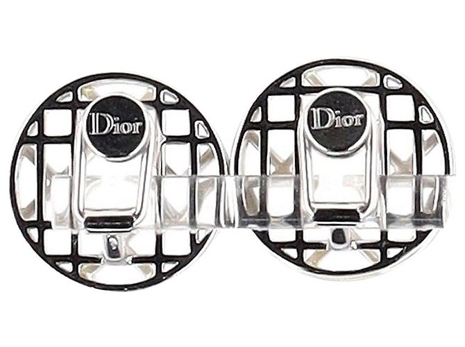 Orecchini a clip Christian Dior in argento sterling Metallico - vista 3
