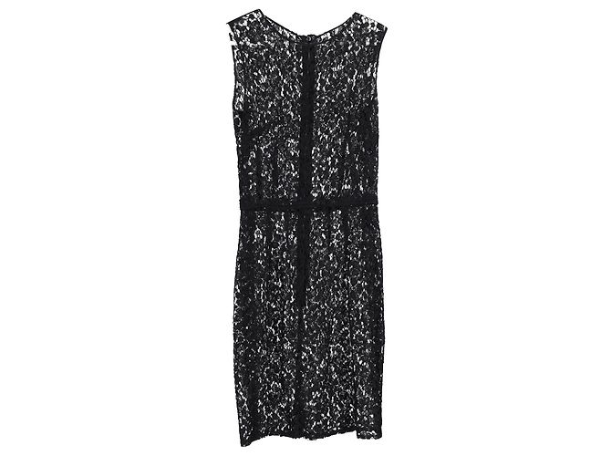 Ärmelloses Spitzenkleid von Dolce & Gabbana aus schwarzem Polyester - Ansicht 2