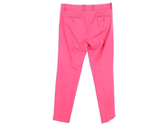 Verkürzte Hose von Alexander McQueen aus rosa Baumwolle - Ansicht 3