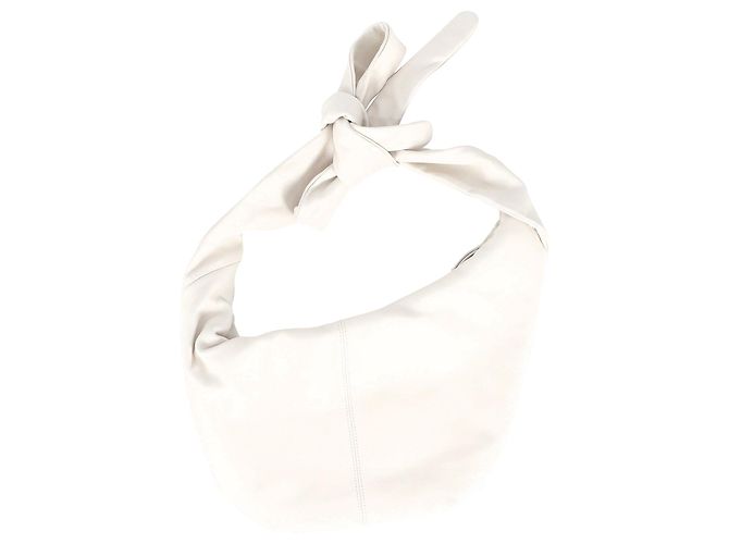 Sac Noeud Ornementé Maje en Cuir Blanc - vue 2