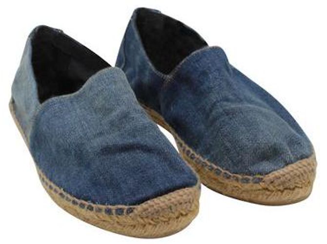 Yves Saint Laurent Espadrillas Cassandre in Denim - vista 2