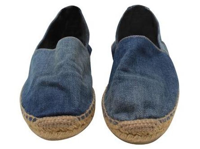 Yves Saint Laurent Espadrillas Cassandre in Denim - vista 3