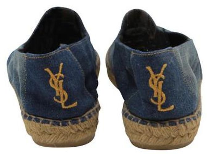 Yves Saint Laurent Espadrillas Cassandre in Denim - vista 4