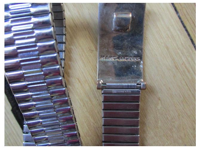 Cinto elástico Marc Jacobs em metal prateado Prata - vista 4