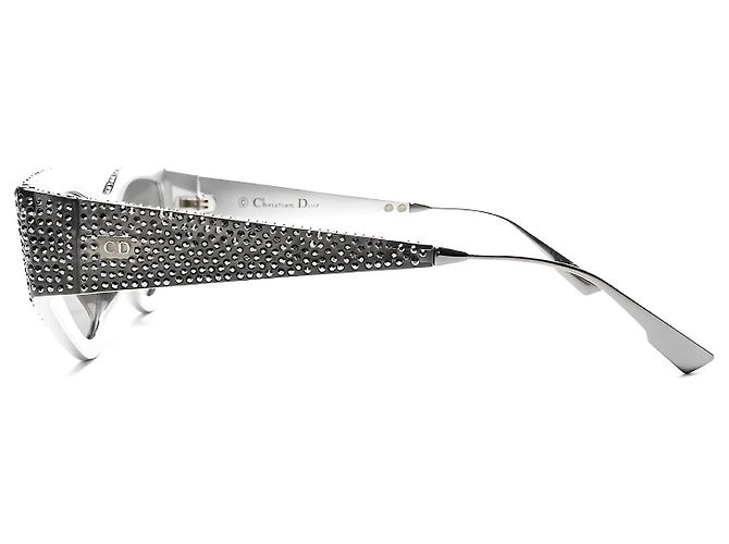 Occhiali da sole Dior CatStyleDior 1 S Argento Metallo Cristallo - vista 3