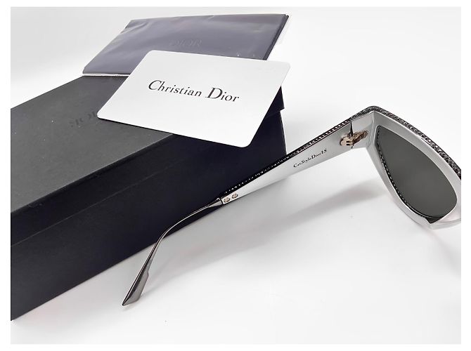 Occhiali da sole Dior CatStyleDior 1 S Argento Metallo Cristallo - vista 4