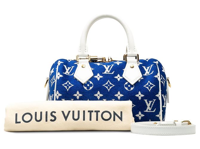 LOUIS VUITTON Sacs à main Speedy Bandoulière Bleu - vue 10