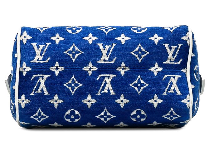 LOUIS VUITTON Sacs à main Speedy Bandoulière Bleu - vue 4