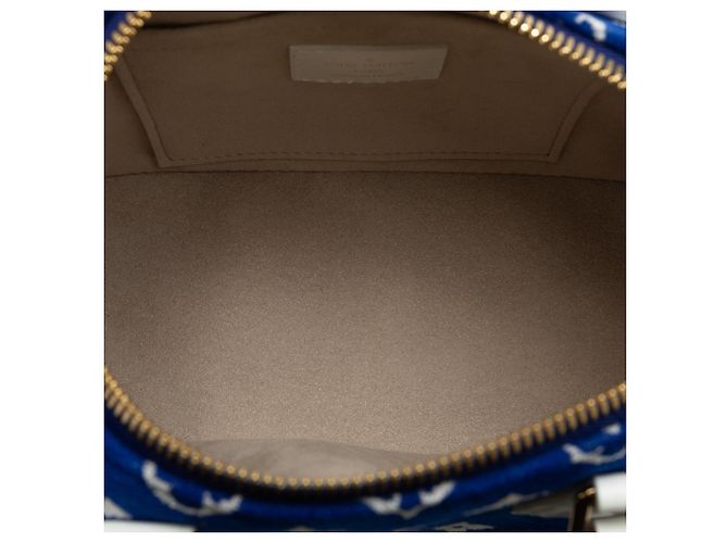 LOUIS VUITTON Sacs à main Speedy Bandoulière Bleu - vue 5