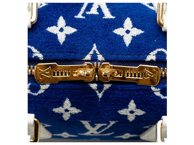 LOUIS VUITTON Sacs à main Speedy Bandoulière Bleu - vue 7
