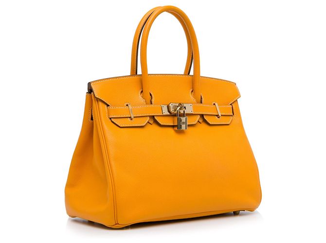 Birkin Hermès HERMES Handbags Boy Orange - view 2
