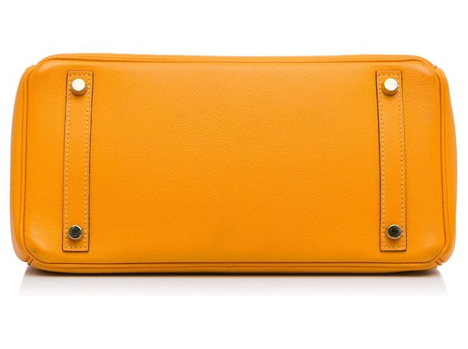 Birkin Hermès HERMES Handbags Boy Orange - view 5