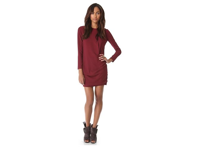 IRO Kleid T.FR 36 Polyester Bordeaux - Ansicht 2
