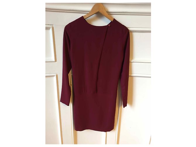 IRO Kleid T.FR 36 Polyester Bordeaux - Ansicht 3