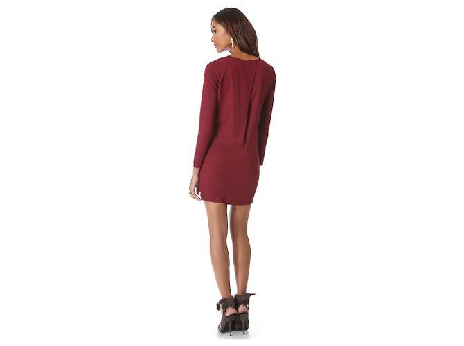 IRO Kleid T.FR 36 Polyester Bordeaux - Ansicht 6